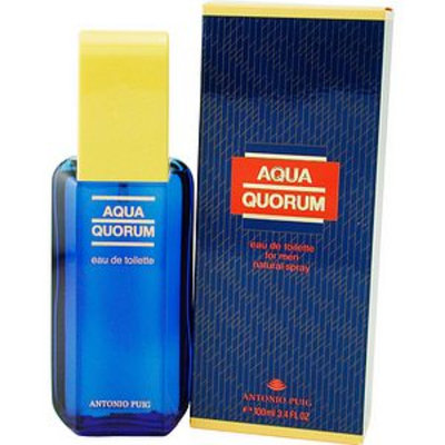 Antonio Puig Aqua Quorum Eau de Toilette Spray for Men, 3.4 fl oz