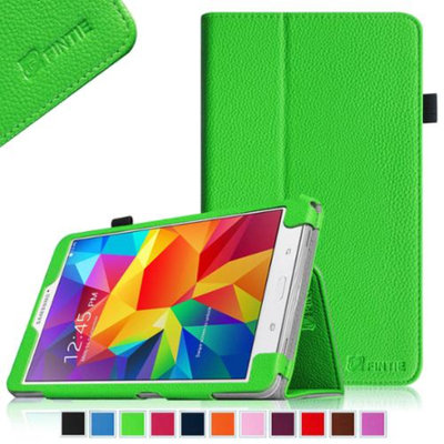 Fintie Folio Premium Vegan Leather Case Cover for Samsung Tab 4 8.0 8-Inch Tablet, Green