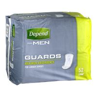 Depend For Men Maximum Absorbency Guards - 52 CT