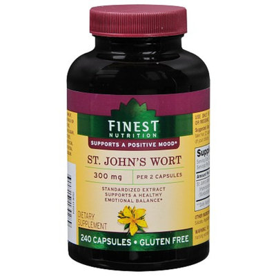 Finest Nutrition St. John's Wort 300 mg Dietary Supplement Capsules