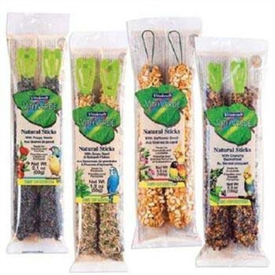 Vitakraft Natural Parakeet Bird Sticks Grass Sd and Spinach
