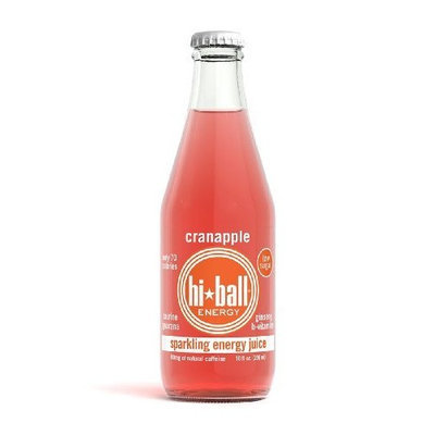 Hiball Energy Sparking Juice Cranapple, 10-Ounce Glass Bottles (Pack of 12)