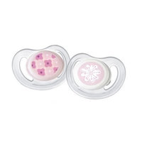 Tommee Tippee 2-Pack Closer to Nature Air Flow Pacifier - Stage 1 - 0-6m (Girl)