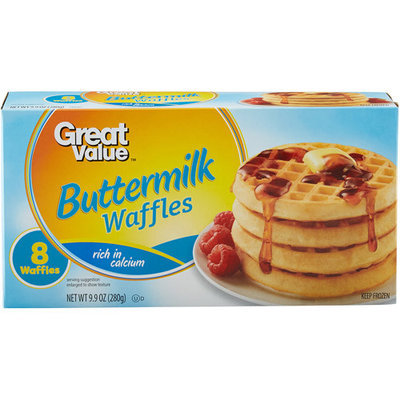 Great Value: Buttermilk Waffles, 9.9 Oz