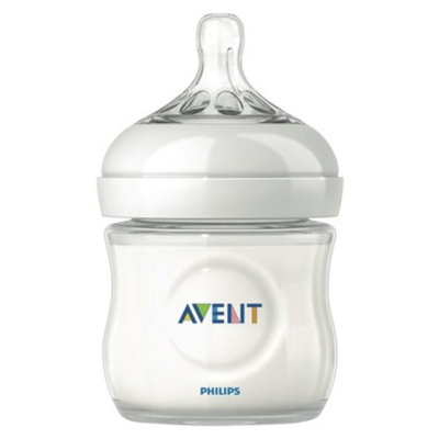 Philips Avent BPA Free Natural 4 Ounce Polypropylene Bottle, 1-Pack