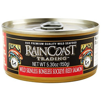Raincoast Trading Wild Sockeye Salmon - Skinless Boneless (Pack of 12)