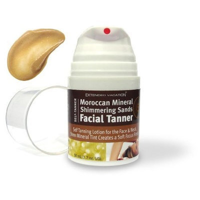 Moroccan Mineral Shimmering Sands Facial Tanner by Extended Vacation