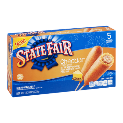 State Fair Corn Dogs Cheddar - 5 CT