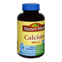 Nature Made Calcium 600mg Dietary Supplement Softgels - 100 CT