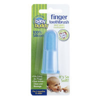 Baby Buddy Finger Toothbrush, Blue, 1 ea