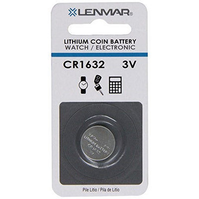 LENMAR LENWCCR1632S Replacement Battery for Panasonic, Sony, Toshiba CR1632