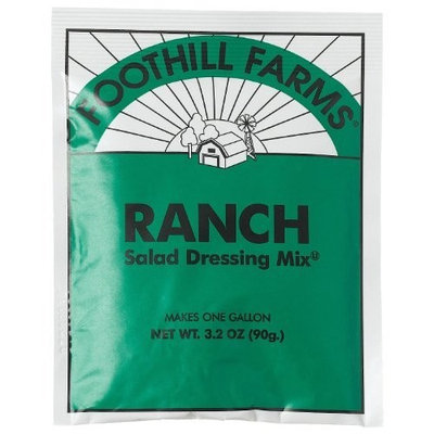 Foothill Farms Ranch Salad Dressing 3.2 Ounce Packet Makes 1 Gallon