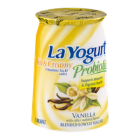 La Yogurt Probiotic Rich & Creamy Lowfat Yogurt Vanilla