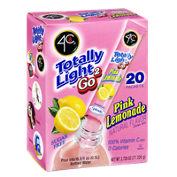 4C Totally Light 2Go Sugar Free Pink Lemonade Drink Mix - 20 CT