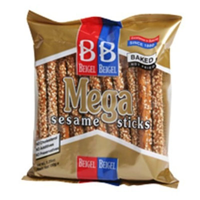 Beigel Beigel Beigel Pretzels, Sesame Mega Sticks, 5.3-Ounce Packages (Pack of 20)