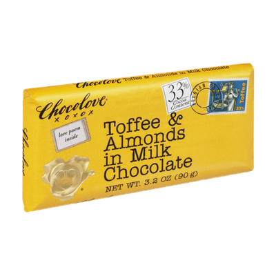 Chocolove Toffee & Almonds in Milk Chocolate