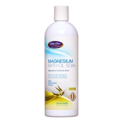 Magnesium Bath Oil Soak Eucalyptus Life Flo Health Products 16 oz Liquid