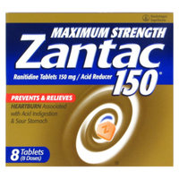 Maximum Strength Zantac 150 Acid Reducer Tablets, 8 ct