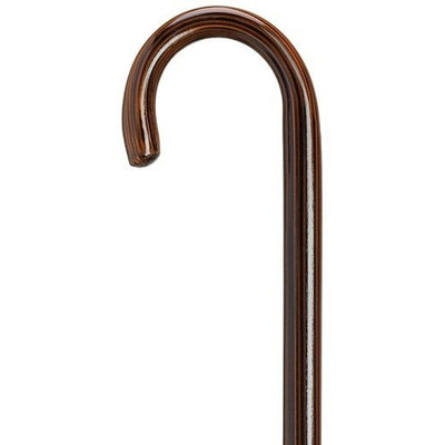Harvy Unisex Round Nose Crook Cane Ebony -Affordable Gift! Item #DHAR-9003516