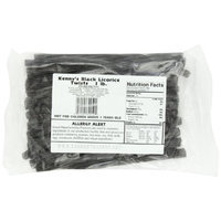 Kennys Licorice Twists, Black, 1 Pound