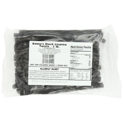Kennys Licorice Twists, Black, 1 Pound