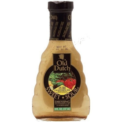 Old Dutch Dutch sweet-sour dressing & marinade fat free cholesterol free ONE 8 fl oz Glass Bottle(s)