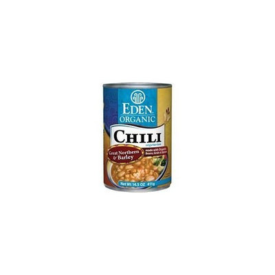 Eden Foods Organic Great Northern Bean and Barley Chili, 14.5 Ounce -- 12 per case.