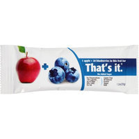 That's It. That's It Apple + Blueberries Fruit Bar, 1.2 oz, (Pack of 12)