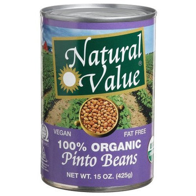 Natural Value Organic Pinto Beans, 15 Ounce Cans (Pack of 12)
