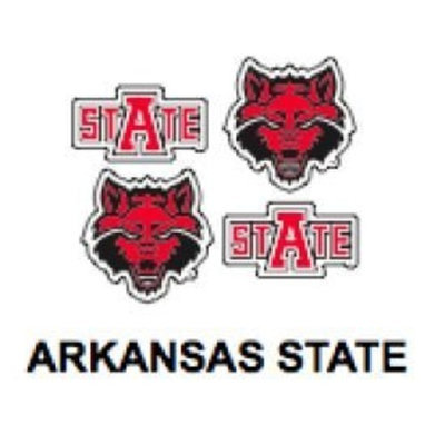 Innovative Adhesives BC-12 Arkansas State Fan-A-Peel Temporary Tattoo-Sticker