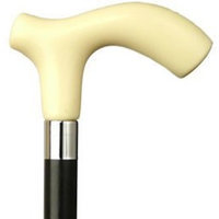 Harvy Men Extra Thick Derby Cane Black Shaft Ivory Handle -Affordable Gift! Item #HAR-9120238