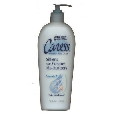 Caress Silkening Body Lotion Waterfresh Breeze W/ Vitamin E 16 FL Oz.