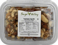 SAGE VALLEY 606381 SAGE VALLEY MIX JUST NUTS - Pack of 6 - 10 OZ