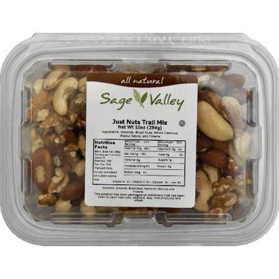 SAGE VALLEY 606381 SAGE VALLEY MIX JUST NUTS - Pack of 6 - 10 OZ