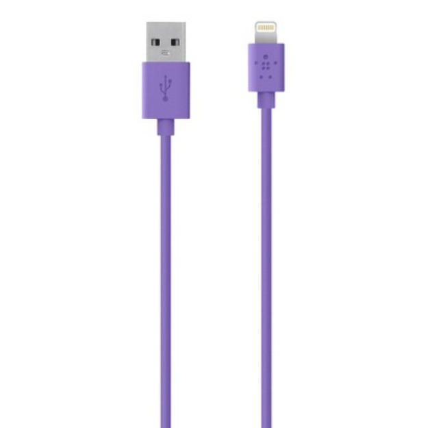 Belkin 4' Lightning Charger Sync Cable - Purple (F8J023bt04-PUR)