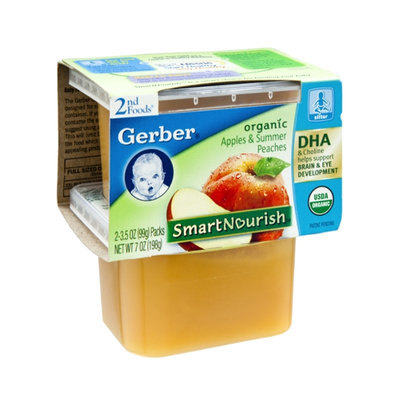 Gerber® Smart Nourish 2nd Foods Apples & Summer Peaches