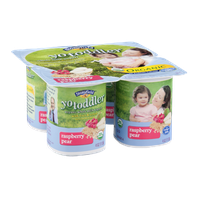 Stonyfield Organic Yo Toddler Whole Milk Yogurt with Fruit & Cereal Raspberry Pear - 4 CT