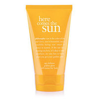 philosophy here comes the sun age-defense golden glow self-tanner for body