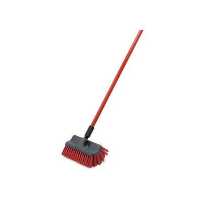 LIBMAN 532 Dual-Surface Floor Scrub Set,10 In, Red