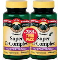 Spring Valley Natural Super B-Complex Tablets