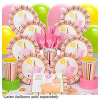 Costume Super Center First Birthday Decoration Kit - Baby Animals (Girl)