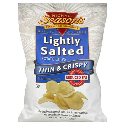 Michael's Michael Season's Natural Gourmet Potato Chips, Reduced Fat, Lightly Salted - 8 oz
