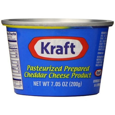 Kraft Foods Kraft Prepared Pasturized Cheddar Cheese, 7.05 Ounce