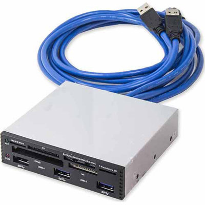 Syba SYBA USB 3.0 Multi I/O Front Panel with USB 3.0 3-port Hub and 6-slot Card Reader