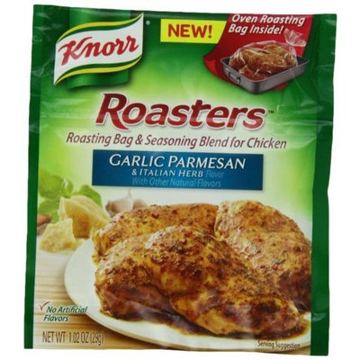 Knorr Roasters Roasting Bag and Seasoning Blend for Chicken, Garlic Parmesan and Italian Herb, 1.02 Ounce Packages (Pack of 12)