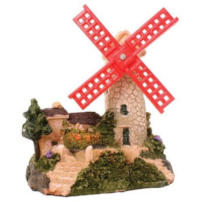 Pure Aquatic Design Elements Windmill Villa Air Aquarium Ornament