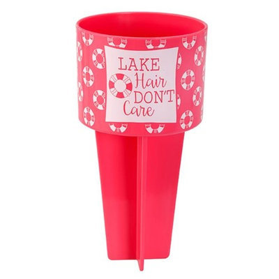 Occasionally Made Lake Hair Dont Care Beach Buddy Cup Holder
