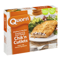 Quorn Meatless & Soy-Free Chik'n Cutlets Cranberry & Goat Cheese - 2 CT