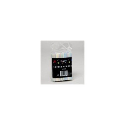 Dollar Item Direct Coffee Stirrers 400Ct Multistripe Party Prtd Pb, Case of 48