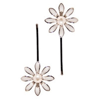 Gimme Couture Pearl Hair Clip - White